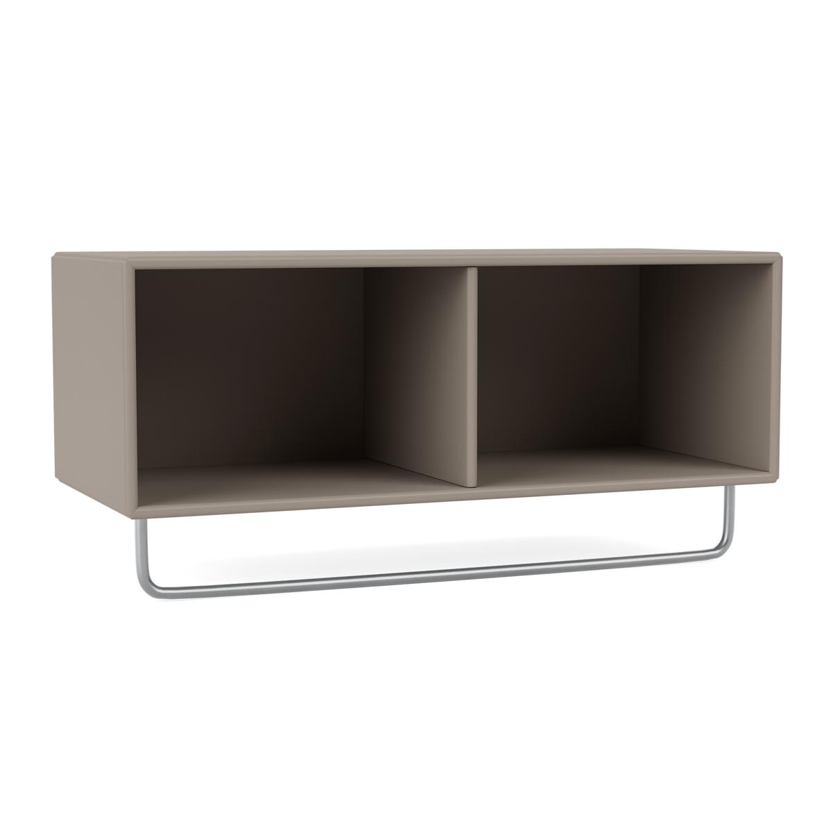 Montana - Coat Shelf With Clothes Rack 141-Truffle 04 Suspension Rails - Hatthyllor och skohyllor - Peter J. Lassen - Beige - Trä