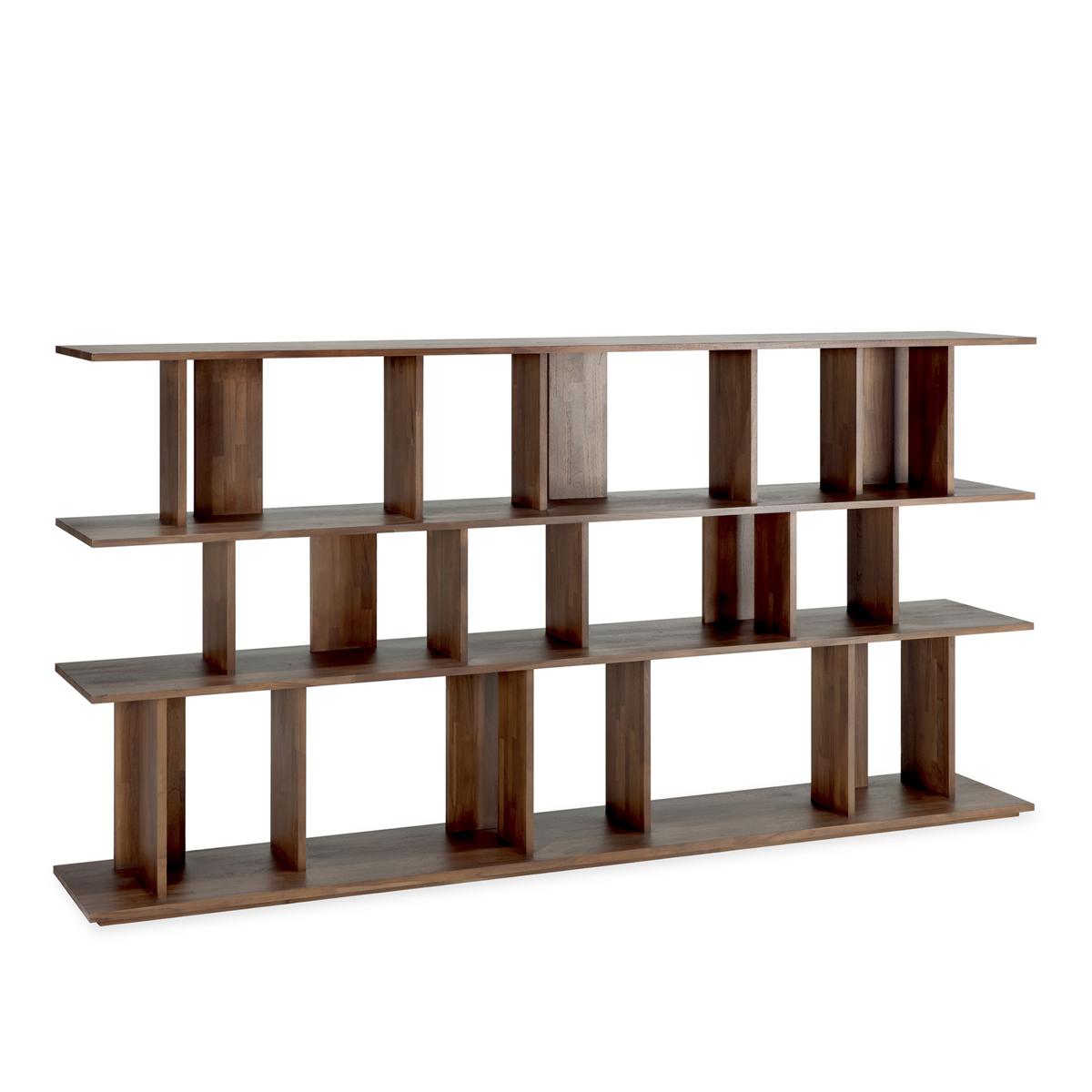 Ethnicraft - Irregular Rack - Varnished Teak - Brown 224 x 37 x 115 - Hyllor & Hyllsystem - Alain Van Havre - Träfärgad - Trä