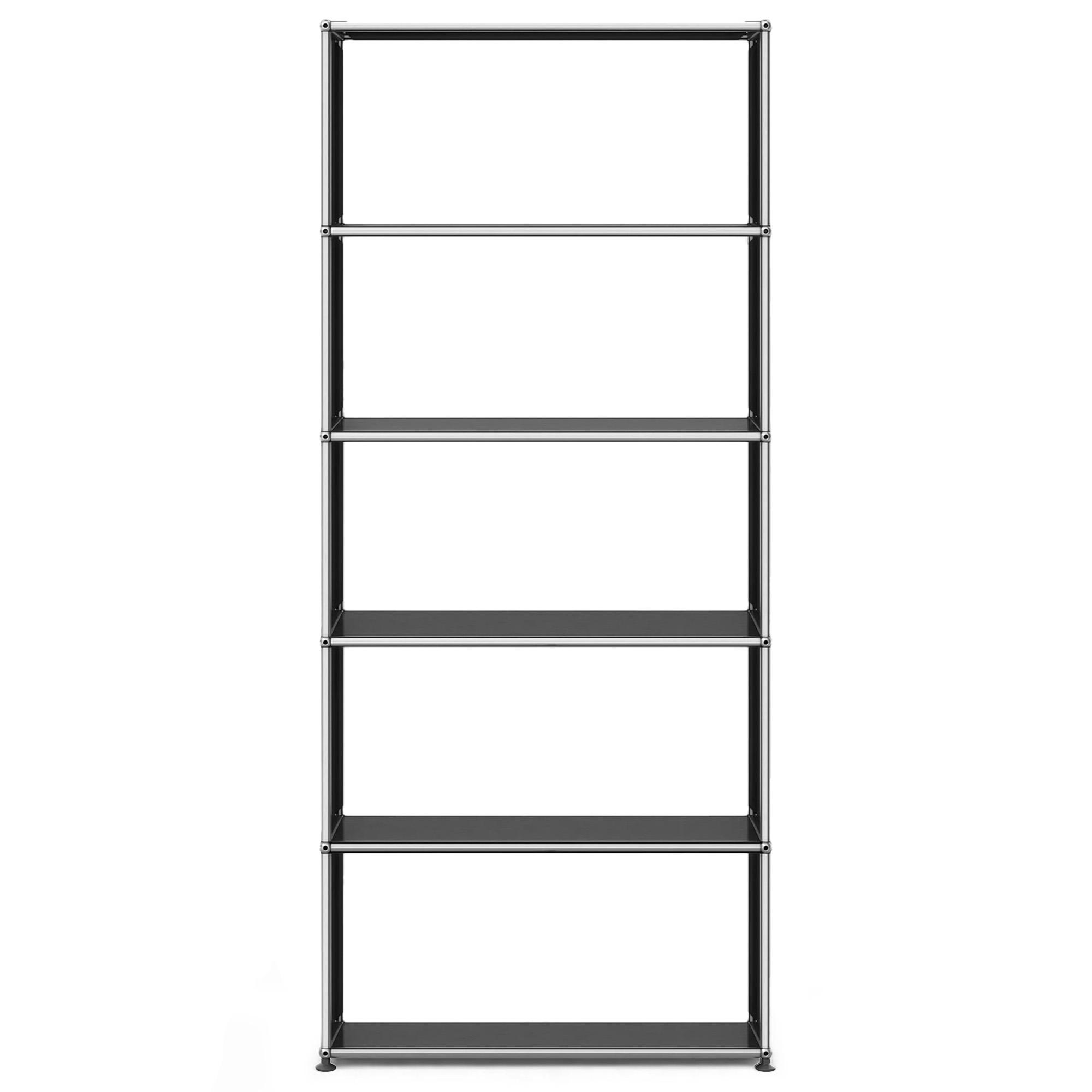 USM - USM Haller 108 Shelving Graphite Black - Hyllor & Hyllsystem - Fritz Haller & Paul Schärer - Svart - Metall