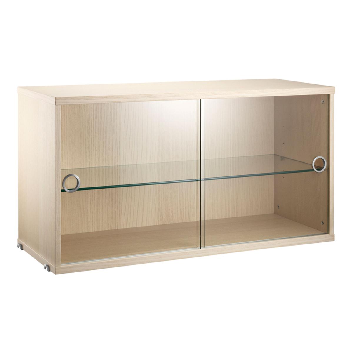 String - Vitrinskåp 78 cm ask - Skåp och vitrinskåp - Nils Strinning - Träfärgad - Glas/Trä