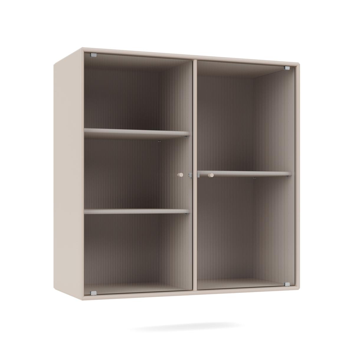Montana - Ripple Ii – Vitrine Cabinet 168-Clay 04 Suspension Rails - Skåp och vitrinskåp - Peter J. Lassen - Beige - Trä