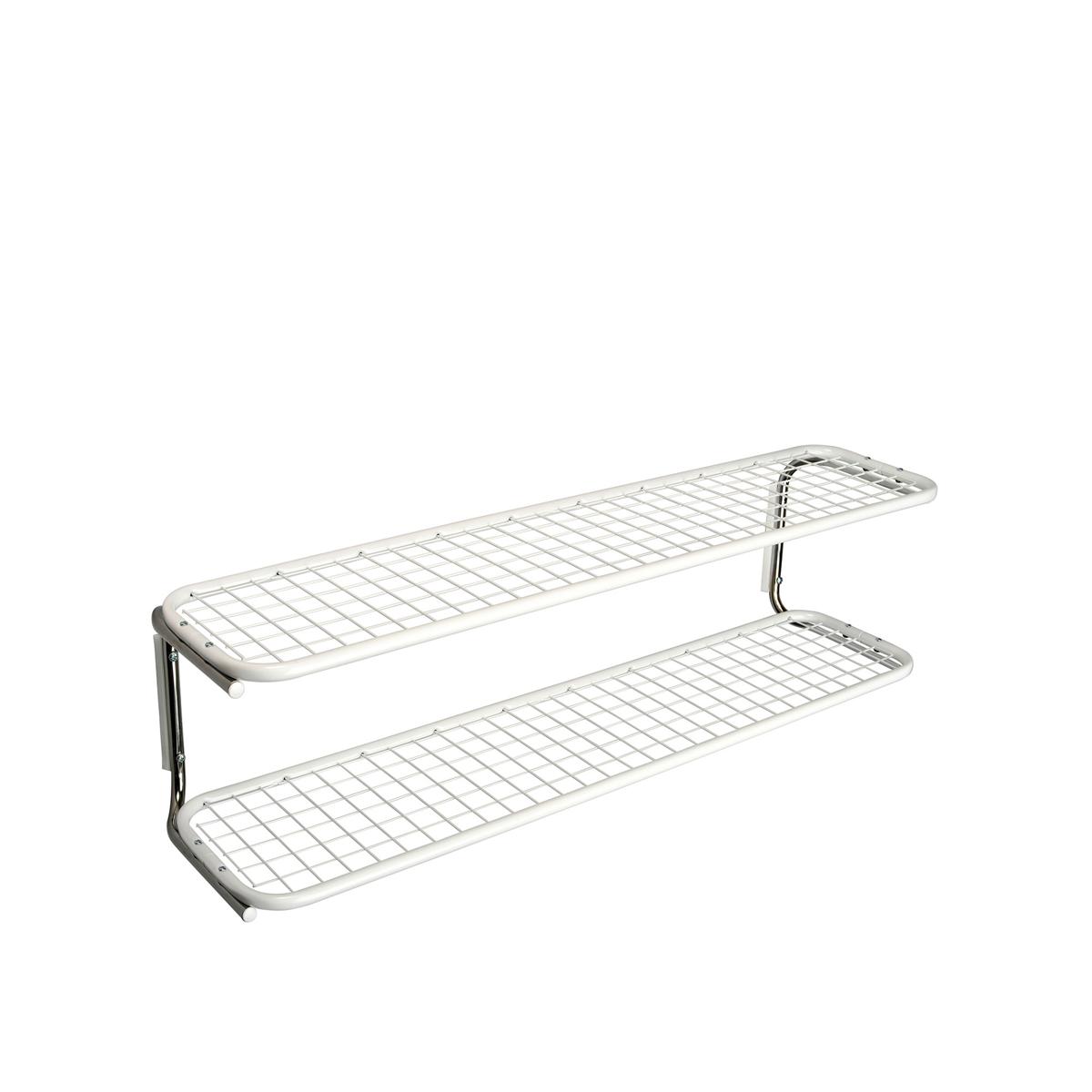Essem Design - Classic 650S Skohylla Vit/Krom, 90 cm - Hatthyllor och skohyllor - Gunnar Bolin - Svart - Metall/Plast