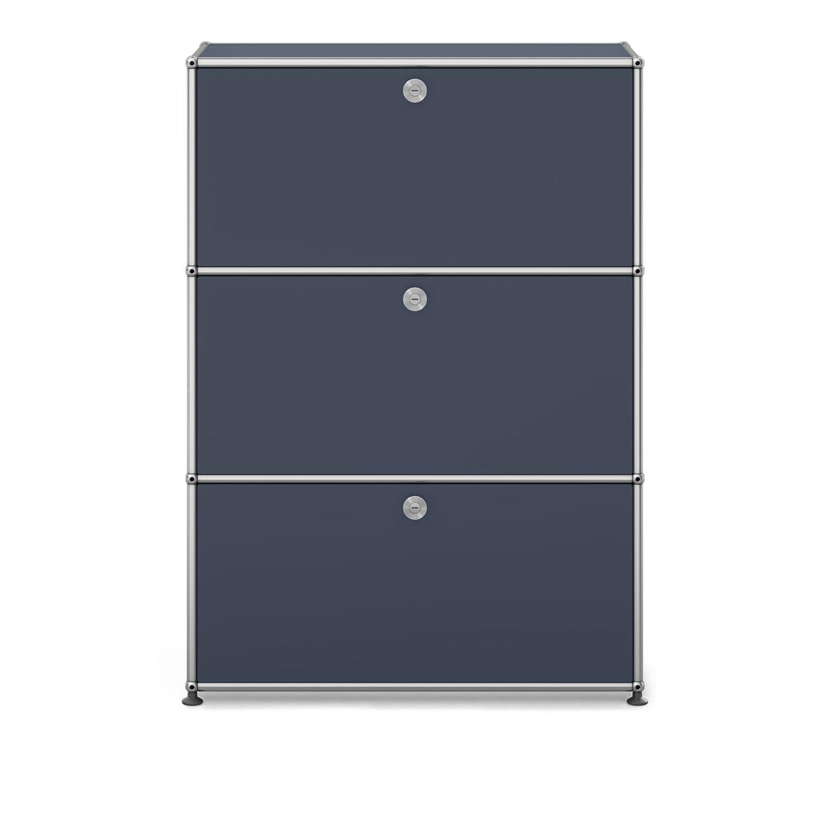 USM - USM Haller Shelf G1 Anthracite - Förvaringsskåp - Fritz Haller & Paul Schärer - Grå - Metall
