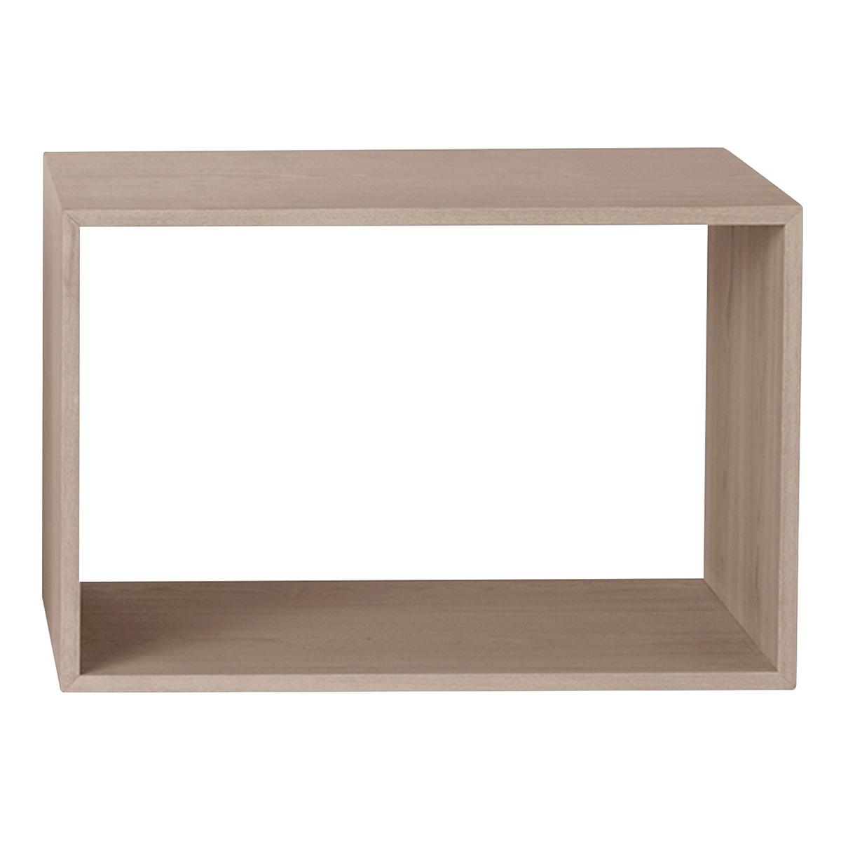 Muuto - Stacked 2.0 Oak Large Open - Hyllor - Julien De Smedt - Träfärgad - Trä