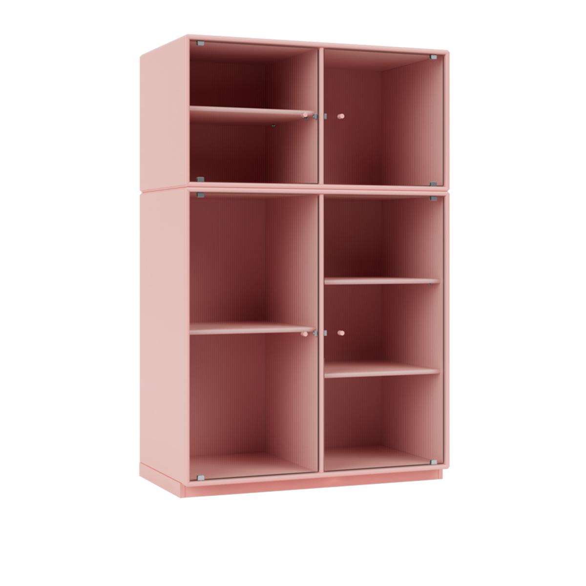 Montana - Ripple Iii – Vitrine Cabinet 167-Ruby 06 Plinth 3 cm - Skåp och vitrinskåp - Peter J. Lassen - Rosa - Trä