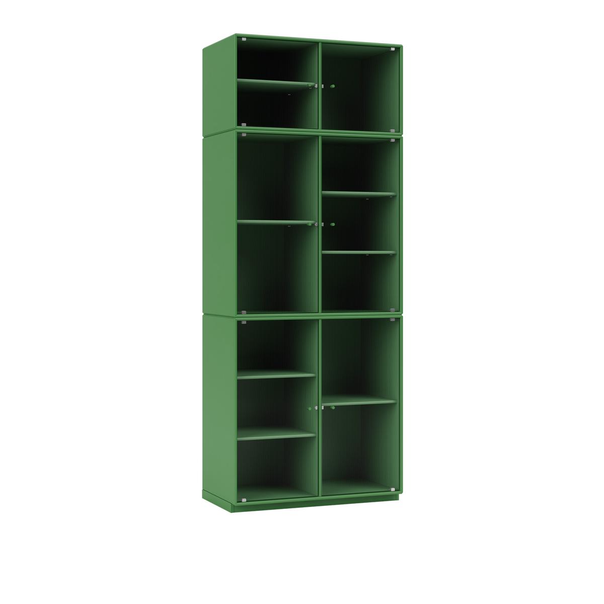 Montana - Ripple Iv – Vitrine Cabinet 152-Parsley 06 Plinth 3 cm - Skåp och vitrinskåp - Peter J. Lassen - Grön - Trä