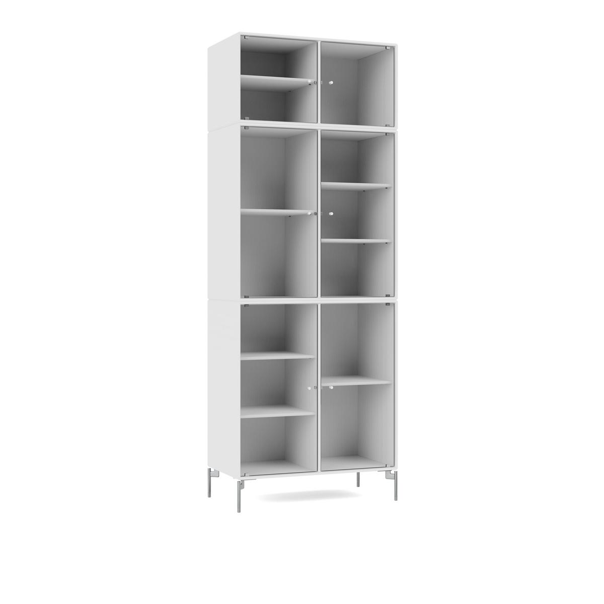 Montana - Ripple Iv – Vitrine Cabinet 101-Newwhite Matt Chrome - Skåp och vitrinskåp - Peter J. Lassen - Vit - Trä
