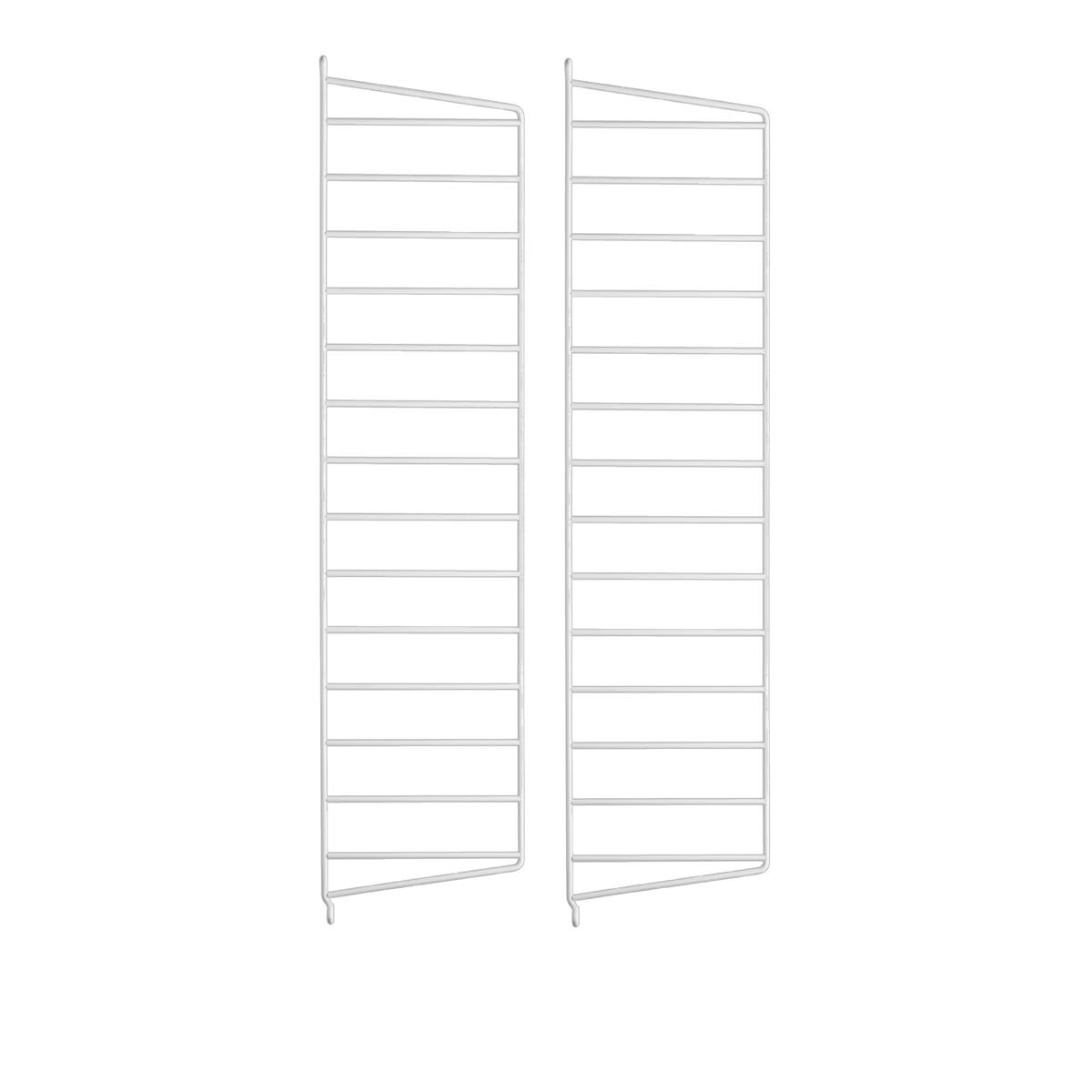 String - Väggavel 75 x 20 cm 2-pack vit - Hyllsystem - Vit - Metall