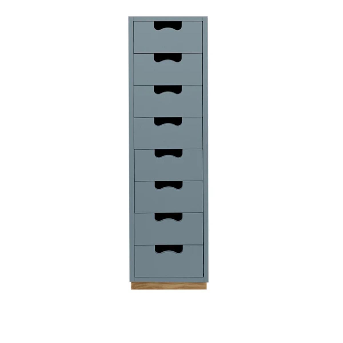 Asplund - Snow Drawer J8 - Nordic Blue, Eksockel - Byråer -  Thomas Sandell & Jonas Bohlin - Blå - Trä