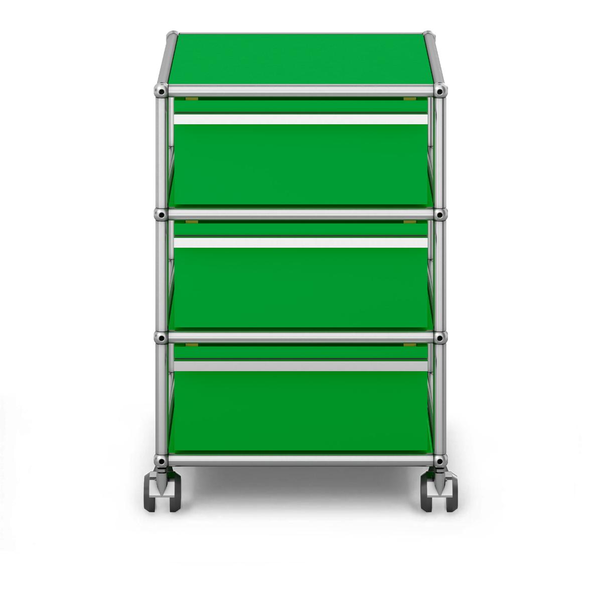 USM - USM Haller Mobile Pedestal M26 USM Green - Hurtsar - Fritz Haller & Paul Schärer - Grön