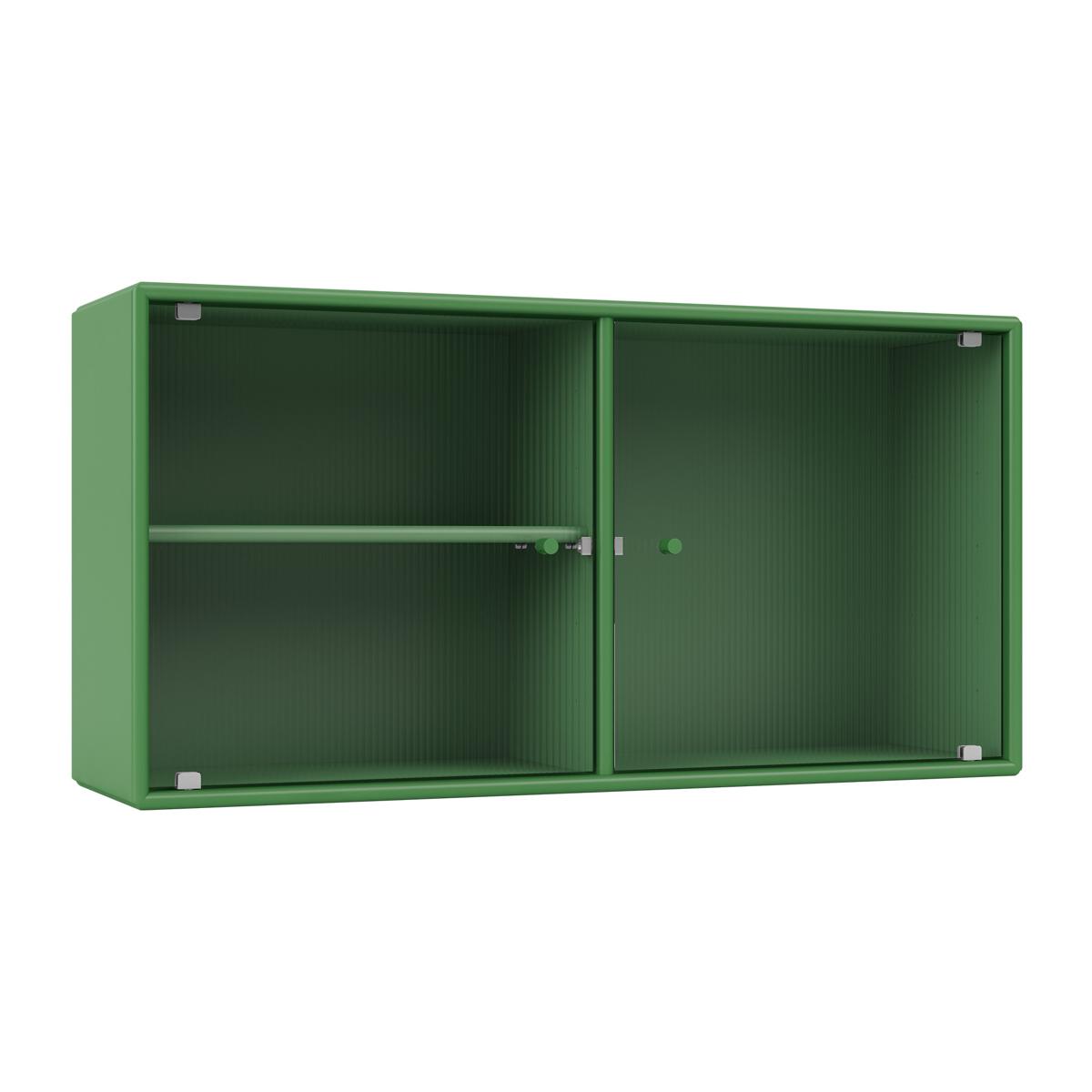 Montana - Ripple I Vitrine Cabinet 152-Parsley 04 Suspension Rails - Skåp och vitrinskåp - Peter J. Lassen - Grön - Glas/Trä