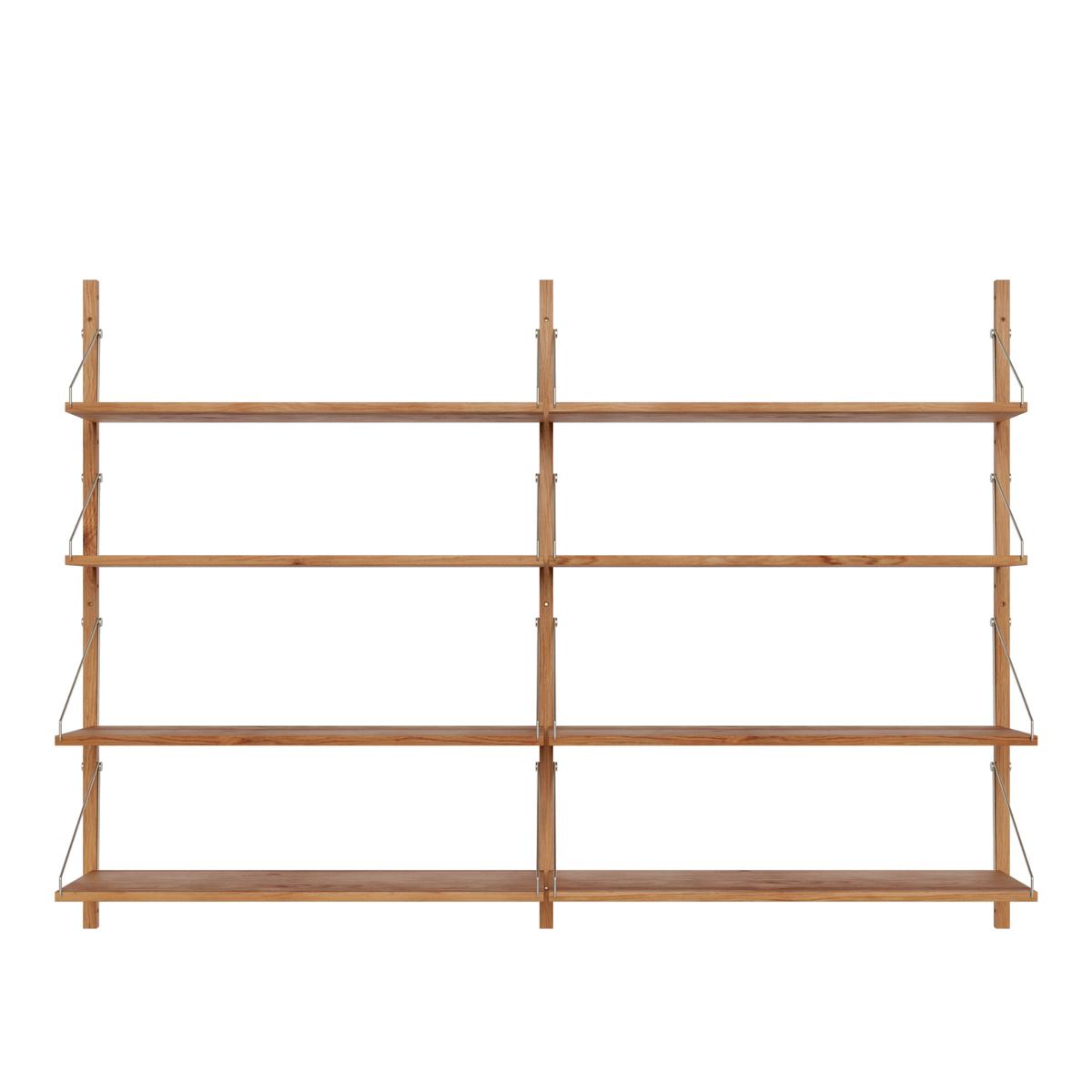 Frama - Shelf Library Double Section hyllsystem 114/80 natural oak - Hyllor & Hyllsystem - Kim Richardt - Brun - Trä