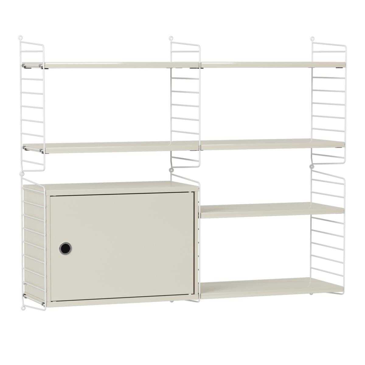 String - Vardagsrum Hyllsystem R Beige / Vit - Beige