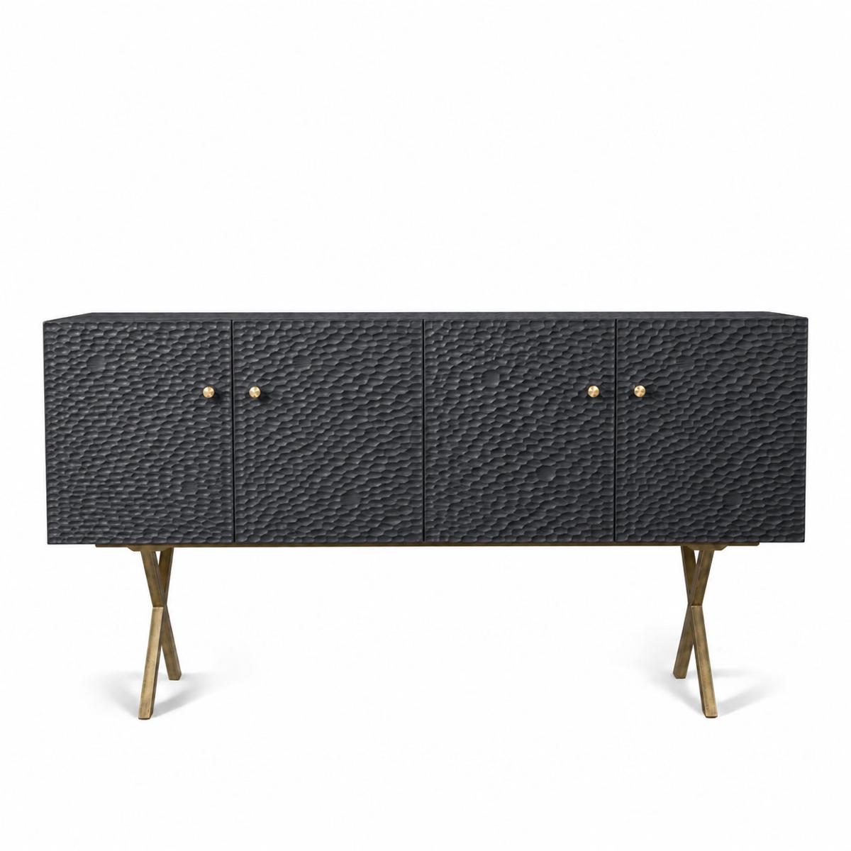 Zanat - Touch sideboard 172 cm brons/svartbetsad lönn - Skänkar och sideboards - Studioilse - Svart - Trä