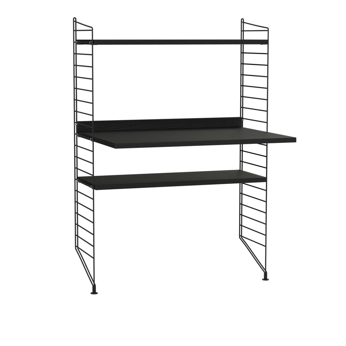 String - Kontor Hyllsystem H Svart / Svart - Svart