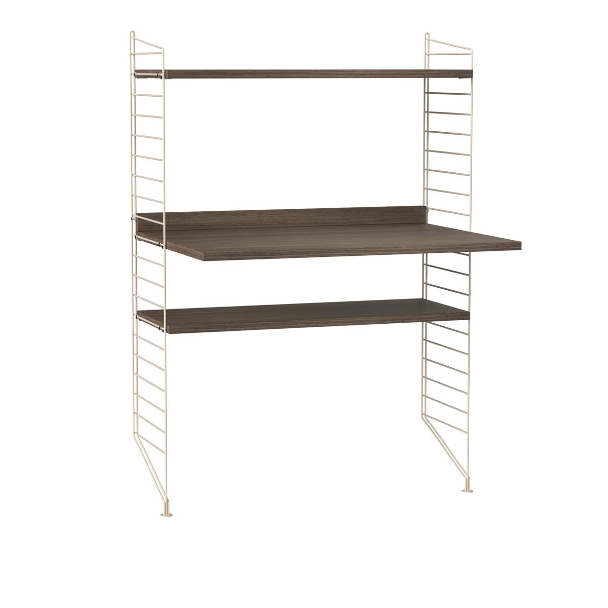 String - Kontor Hyllsystem H Valnöt / Beige - Träfärgad
