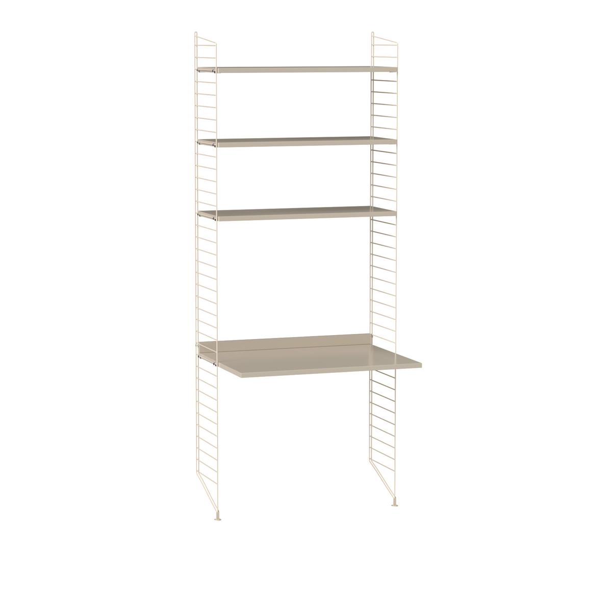 String - Kontor hyllsystem A beige/beige - Hyllor och hyllsystem - Nils Strinning - Beige