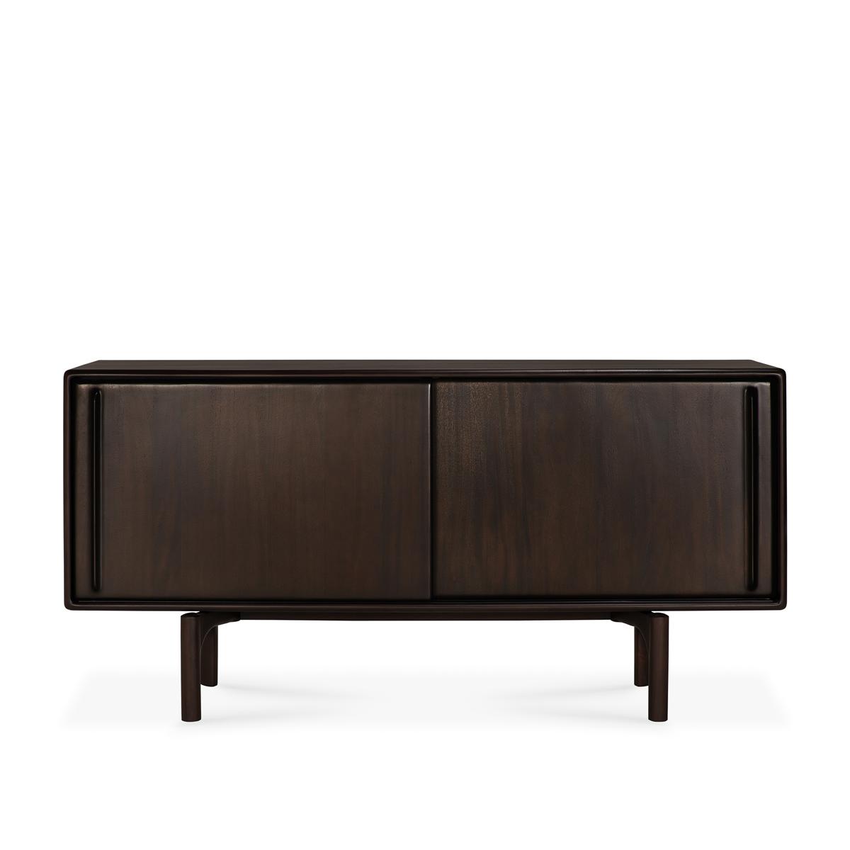 Ethnicraft - Flow Sideboard - Varnished Mahogany - Rose Brown - 2 Sliding Doors 45 x 168 cm - Sideboards - Alain Van Havre - Träfärgad - Trä