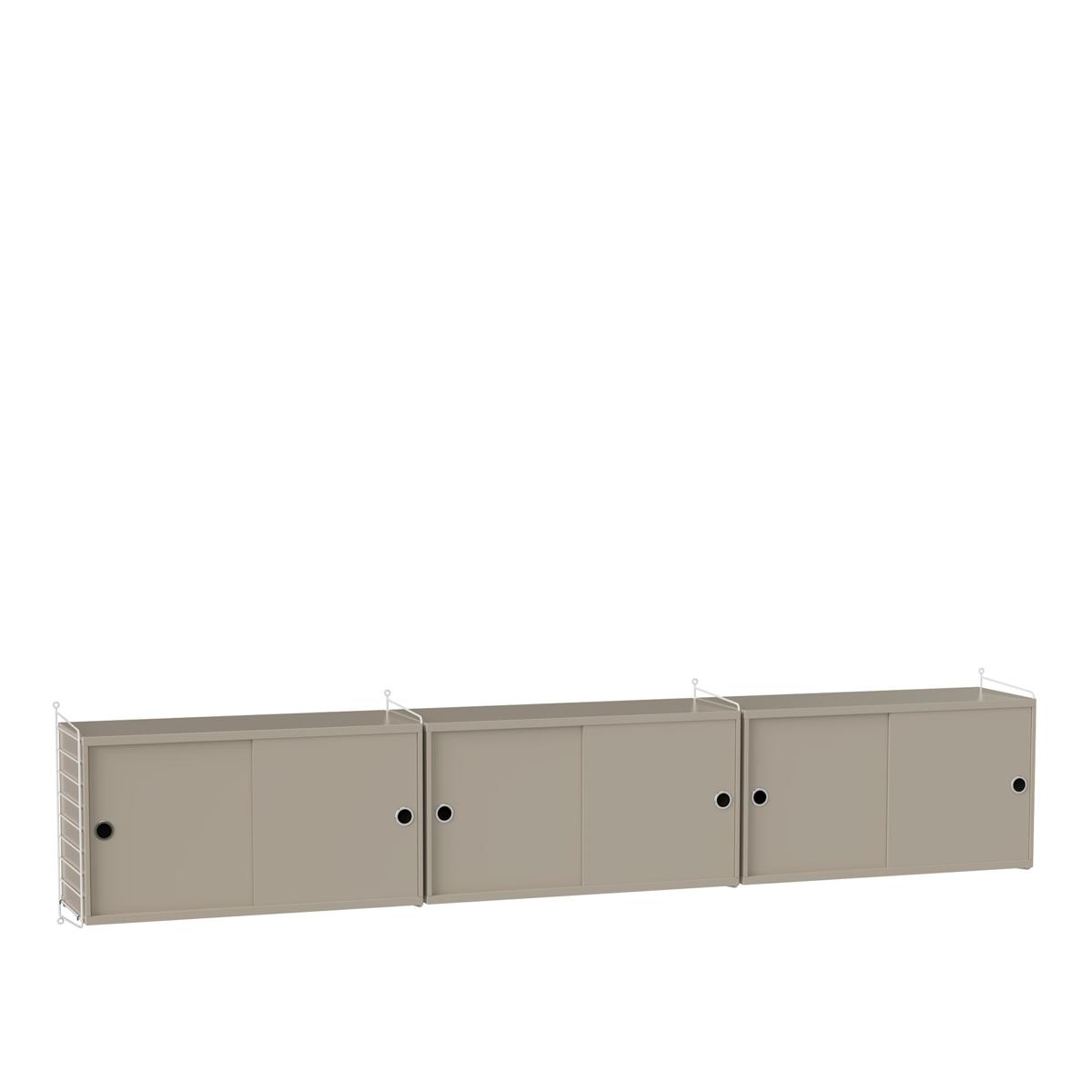 String - Vardagsrum Hyllsystem D Beige / Vit - Beige