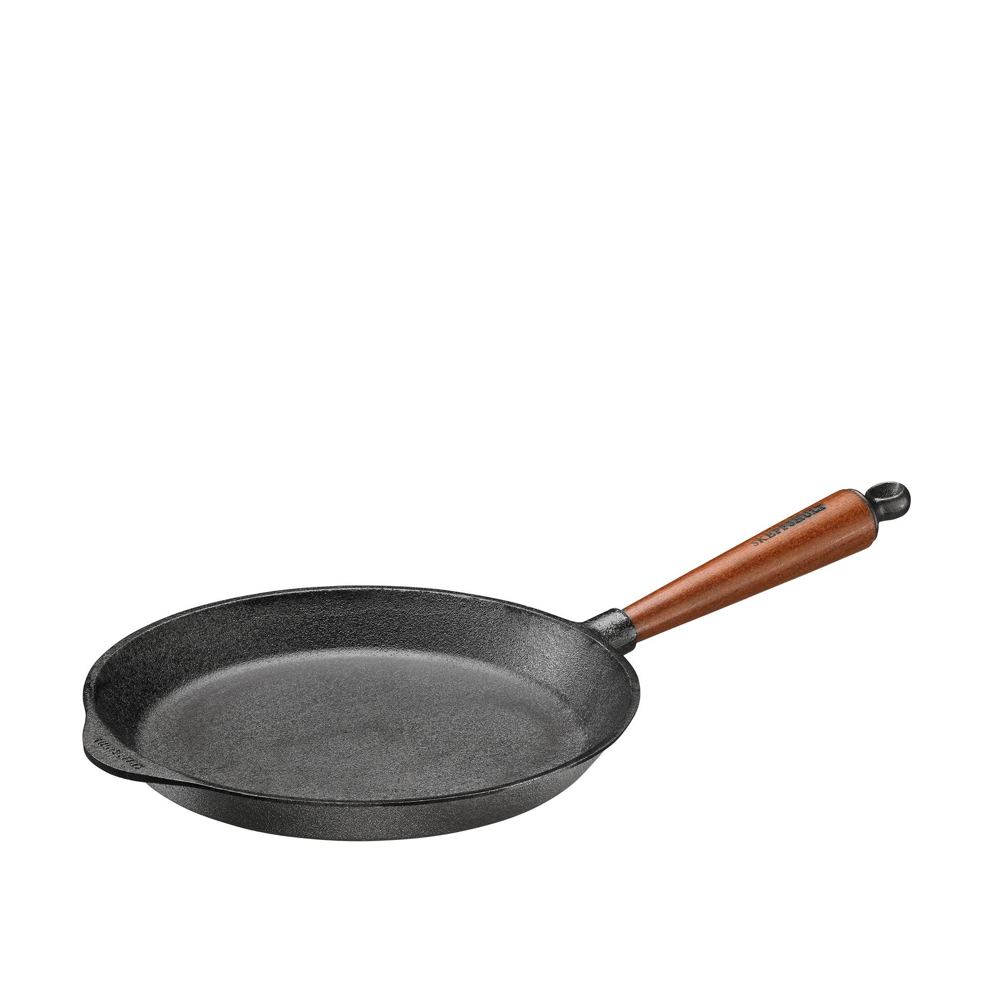 Skeppshult - Stekpanna 26 cm med Trähandtag - Stekpannor - Svart