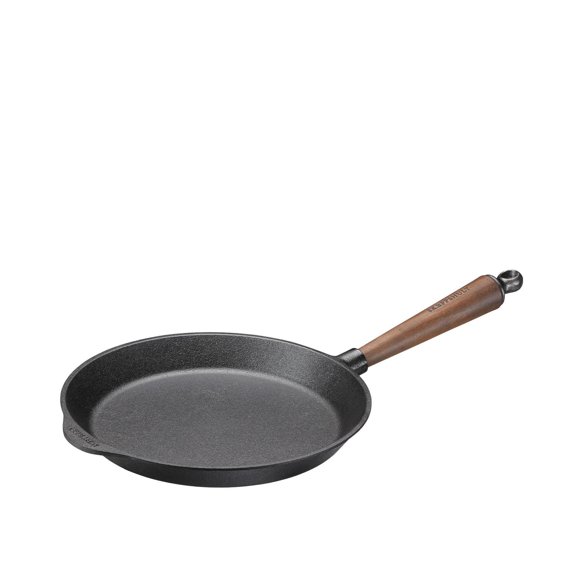 Skeppshult - Stekpanna 26 cm med Valnötshandtag - Stekpannor - Svart