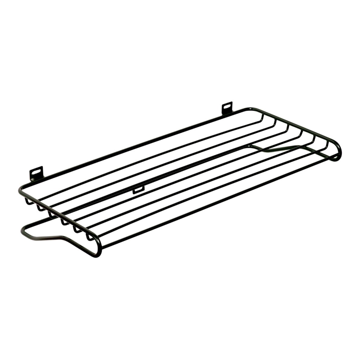 Maze Interior - Shoe Shelf Black - Hatthyllor och skohyllor - Olof Kolte - Silver - Metall
