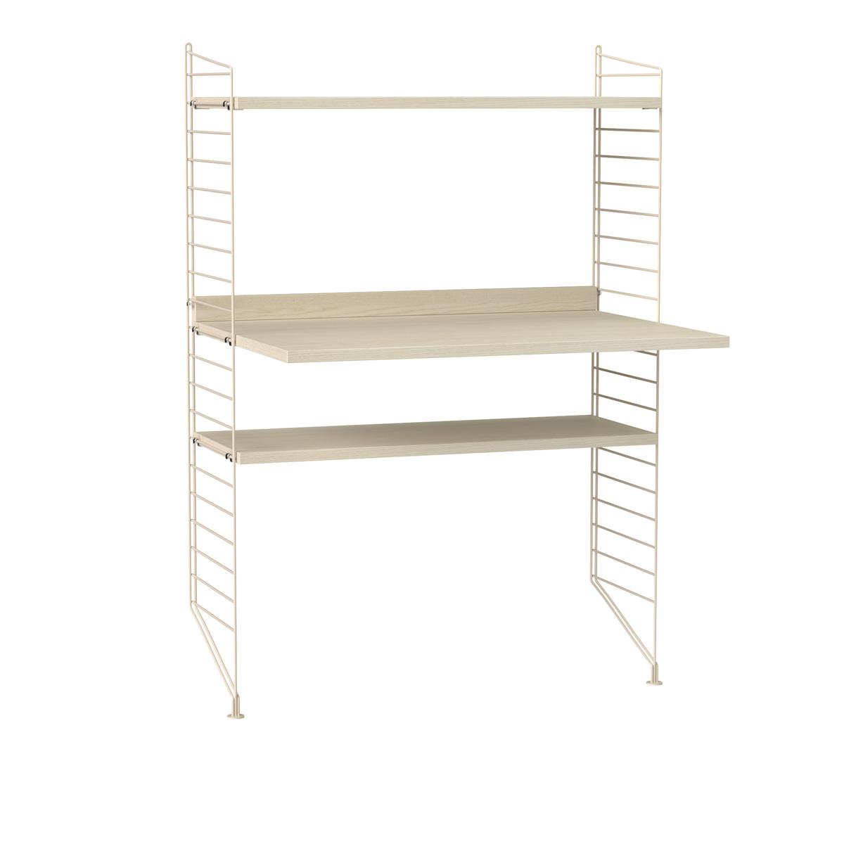 String - Kontor Hyllsystem H Ask / Beige - Träfärgad