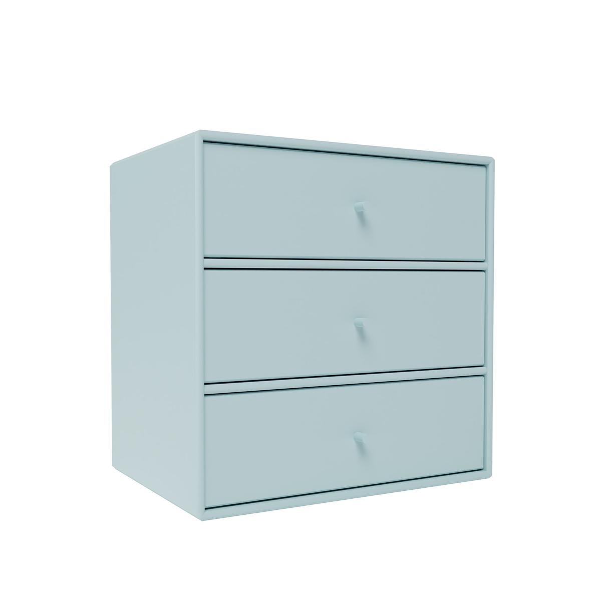 Montana - Montana Mini 1007 - Module With Three Drawers - Flint - Hyllsystem - Peter J. Lassen - Grå
