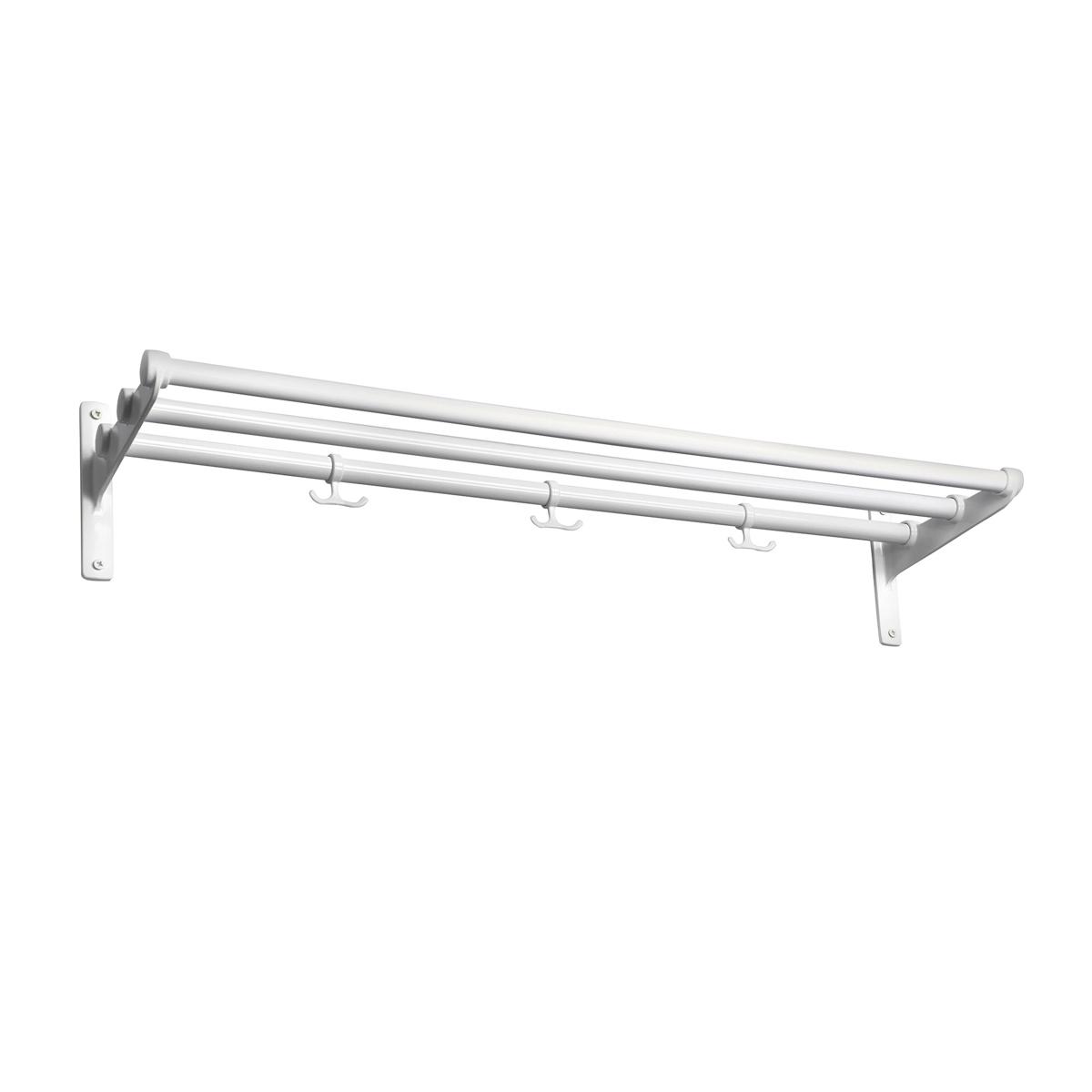 Essem Design - Nostalgi Hatthylla/Skohylla Vit/Vit, 100 cm - Hatthyllor och skohyllor - Gunnar Bolin - Vit - Metall/Trä