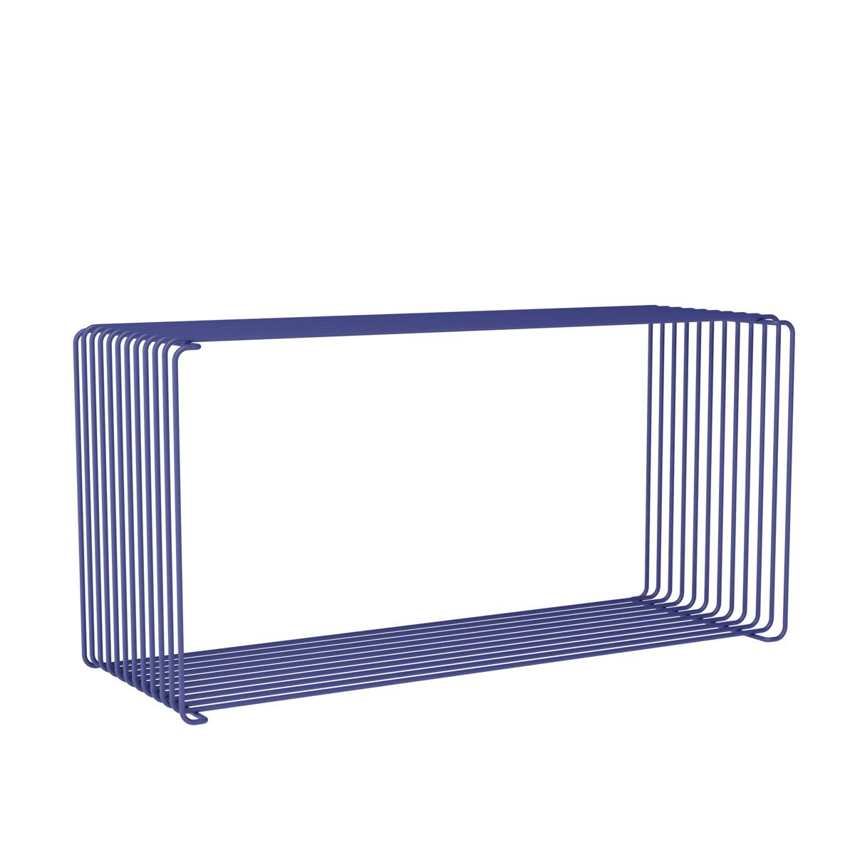 Montana - Panton Wire Extended hylla, djup 25,7 cm - Monarch - Hyllor & Hyllsystem - Verner Panton - Blå - Metall