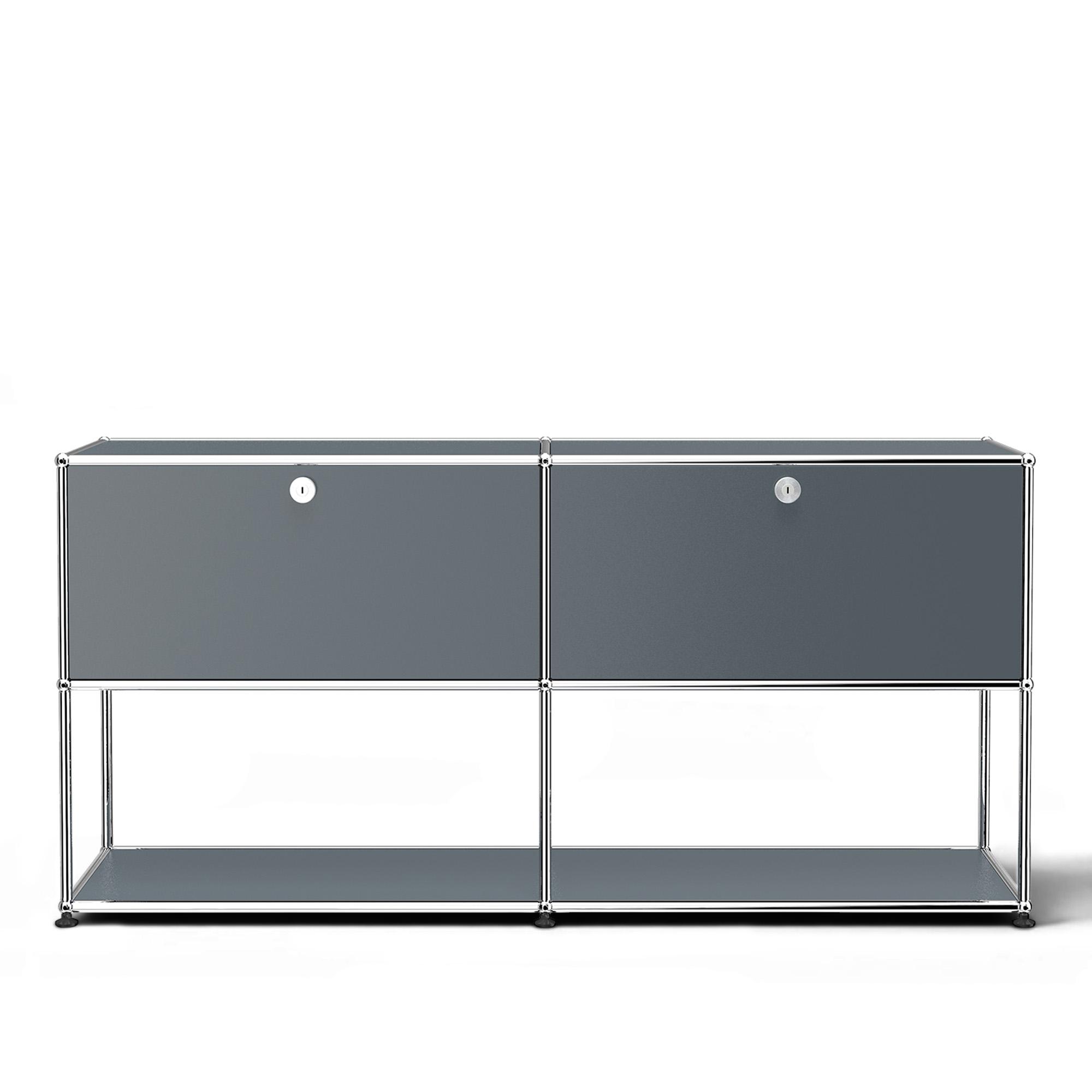 USM - USM Haller 40 Sideboard Mid-Grey - Sideboards - Fritz Haller & Paul Schärer - Grå - Metall