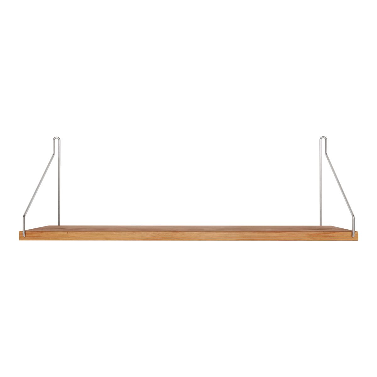 Frama - Single Shelf vägghylla Natural Oak / Stainless Steel D20 W60 - Kim Richardt - Beige - Trä