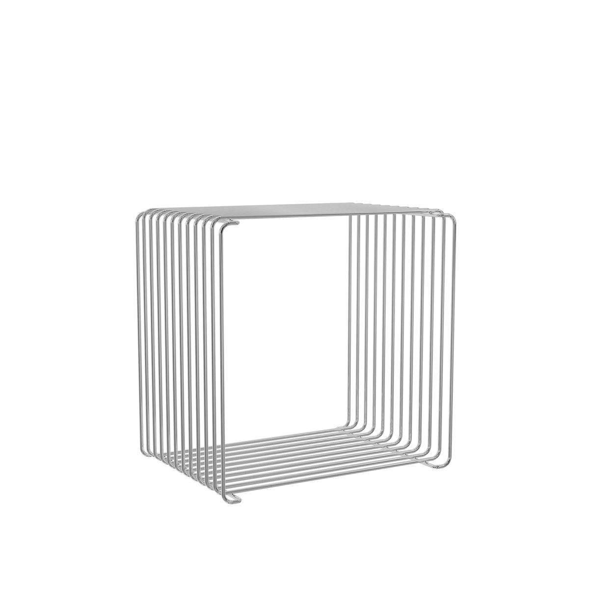 Montana - Panton Wire Single hylla, djup 25,7 cm - Krom - Hyllsystem - Verner Panton - Silver - Metall
