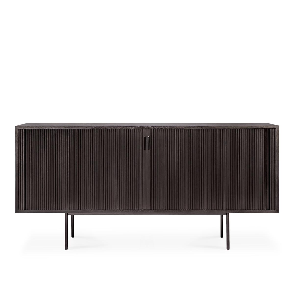 Ethnicraft - Roller Max Sideboard, Varnished Teak - 2 Sliding Doors 168 cm - Skänkar och sideboards - Alain Van Havre - Träfärgad - Trä