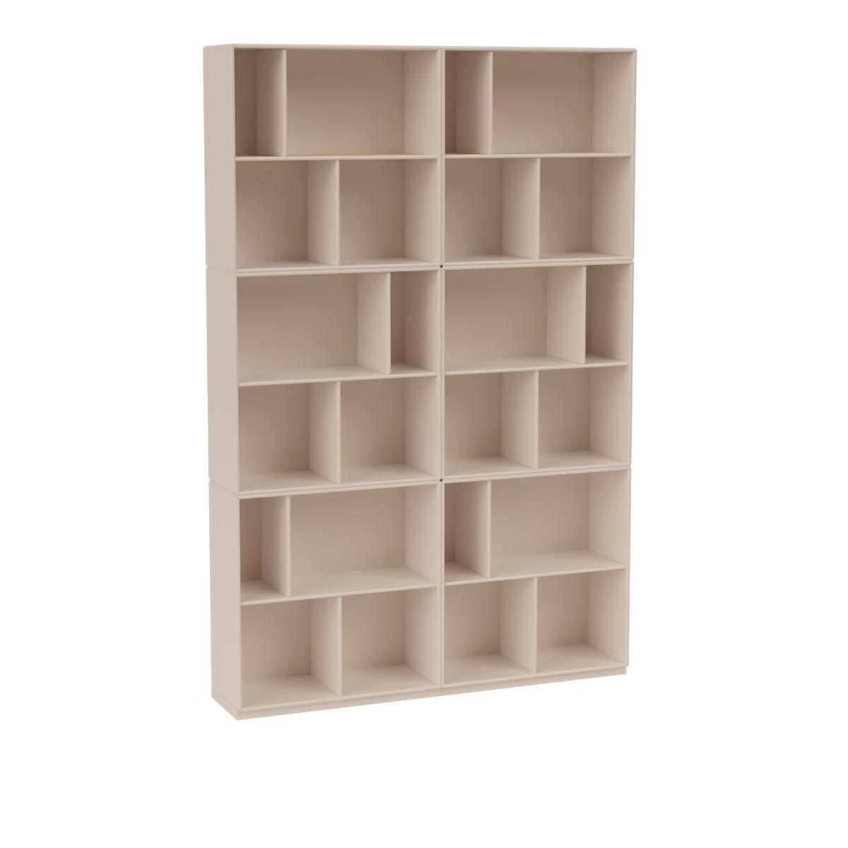 Montana - Read Spacious Bookshelf 168-Clay 06 Plinth 3 cm - Hyllor - Peter J. Lassen - Beige - Trä