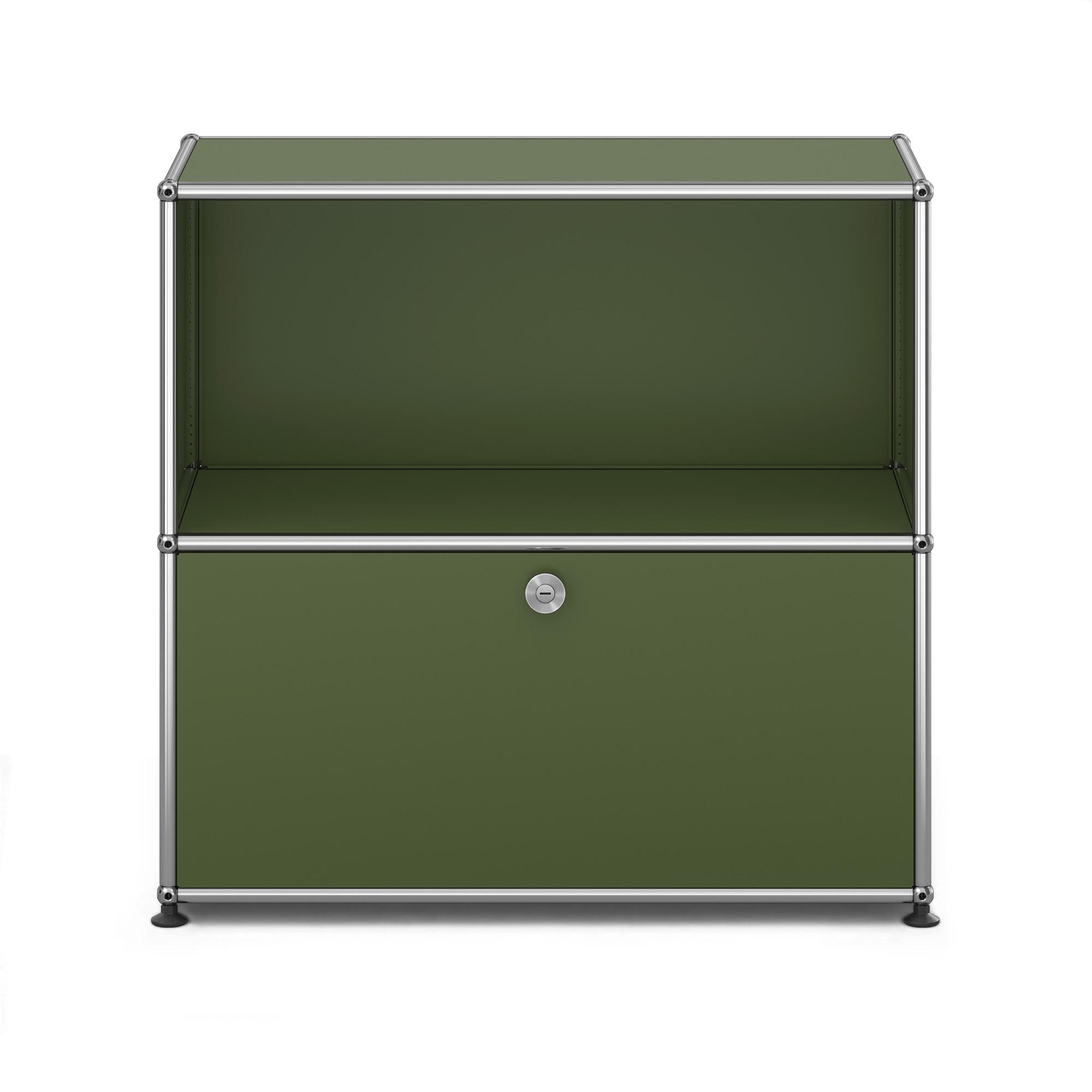 USM - USM Haller M62 36 Olive Green - Sideboards - Fritz Haller & Paul Schärer - Grön - Metall