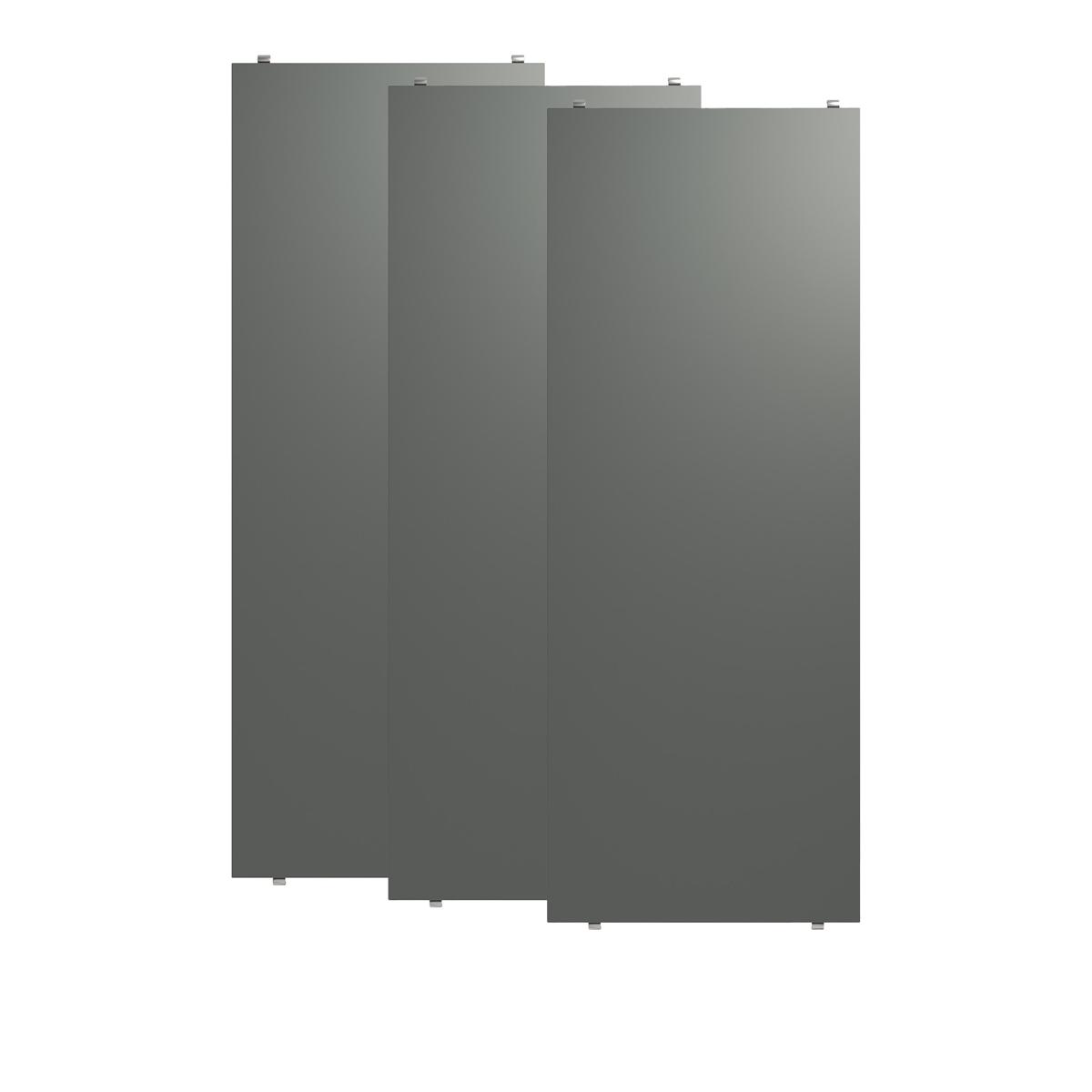 String - Hyllplan 78 x 30 cm 3-pack mörkgrå - Hyllsystem - Grå