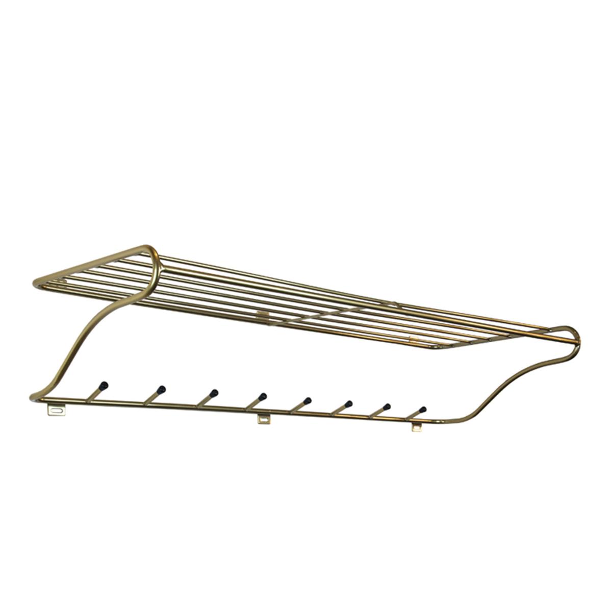 Maze Interior - Hat Rack Large Brass Matte - Hatthyllor och skohyllor - Olof Kolte - Guld - Metall