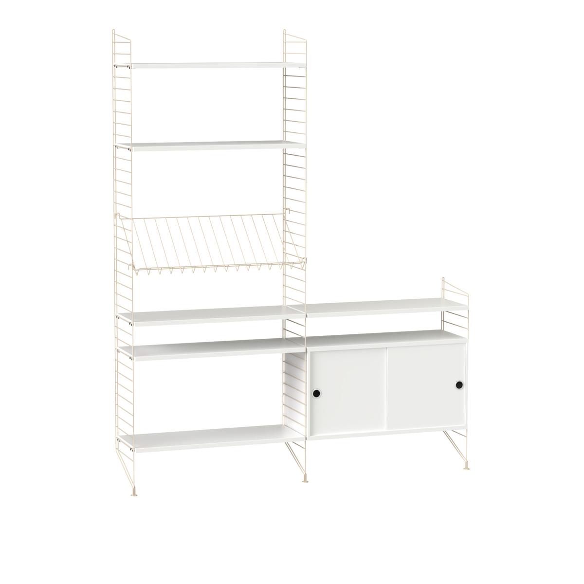 String - Vardagsrum Hyllsystem K Vit / Beige - Vit