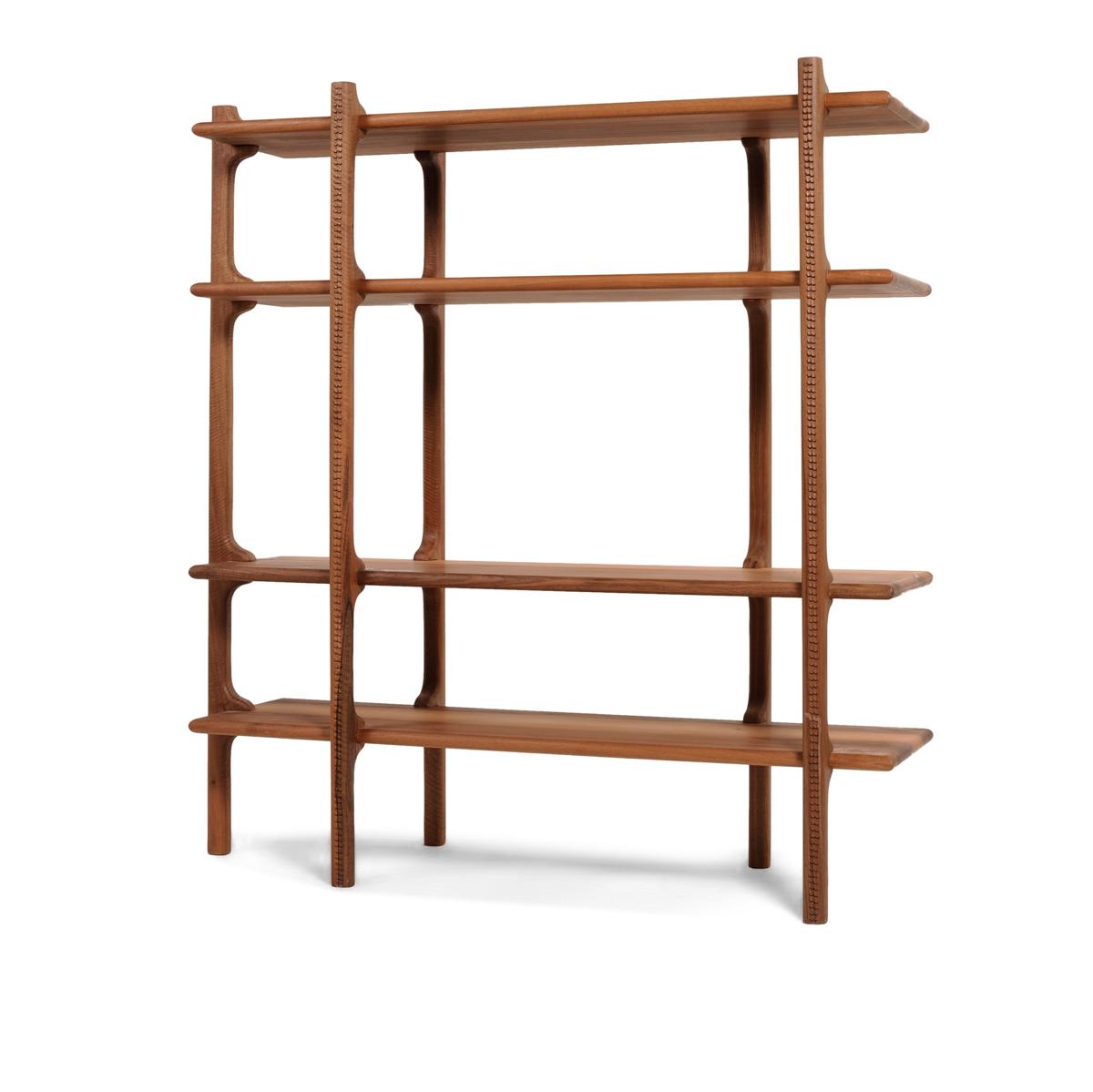 Zanat - Tara Shelving System, 101x35x107, Vitoljad ask - Hyllor - Monica Förster - Träfärgad - Trä