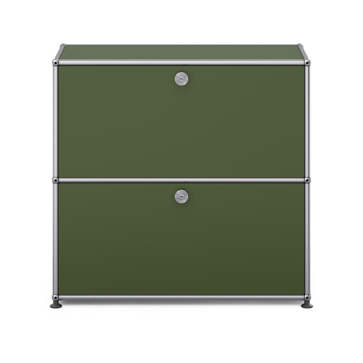 USM - USM Haller S2 36 Olive Green - Skänkar och sideboards - Fritz Haller & Paul Schärer - Grön - Metall