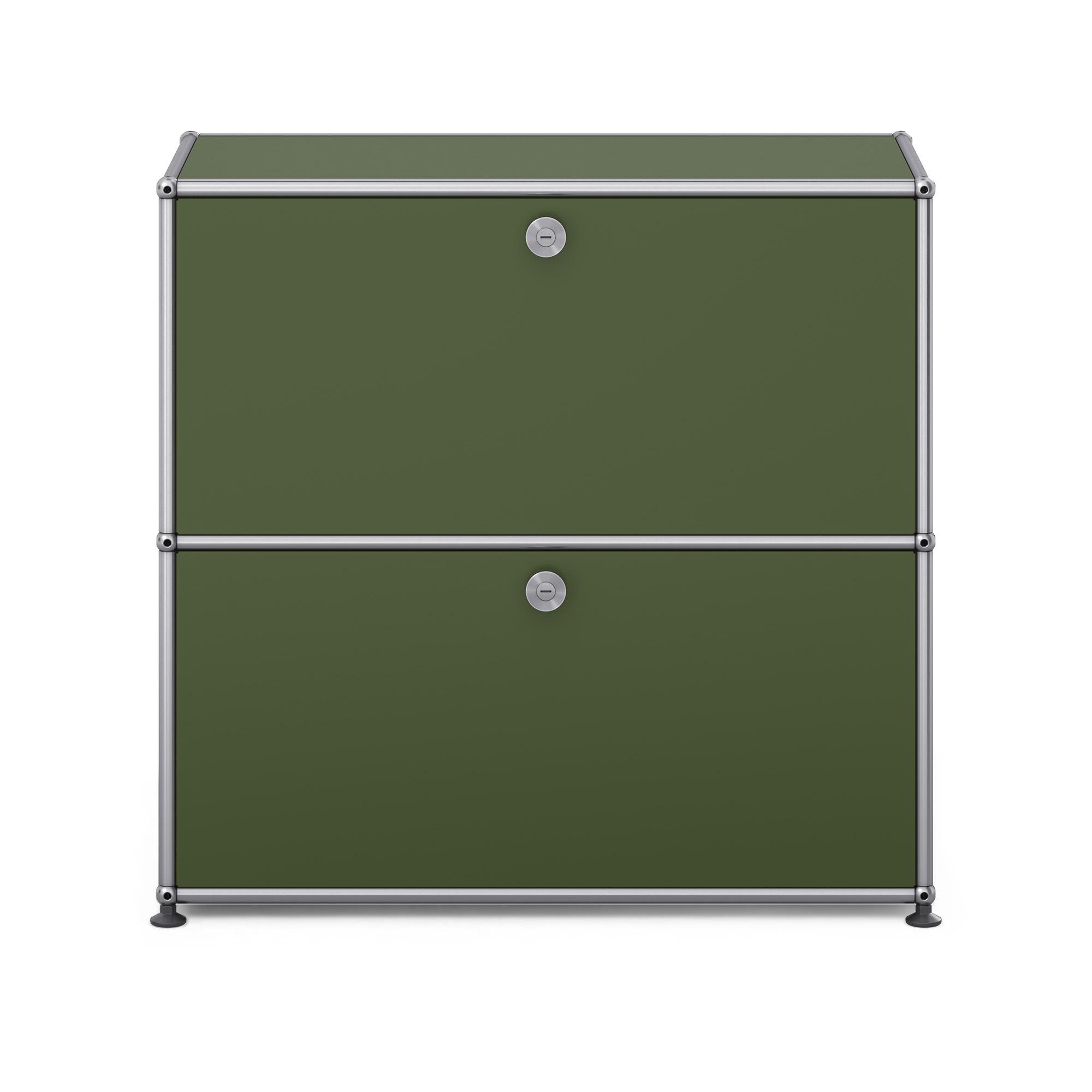 USM - USM Haller S2 36 Olive Green - Sideboards - Fritz Haller & Paul Schärer - Grön - Metall