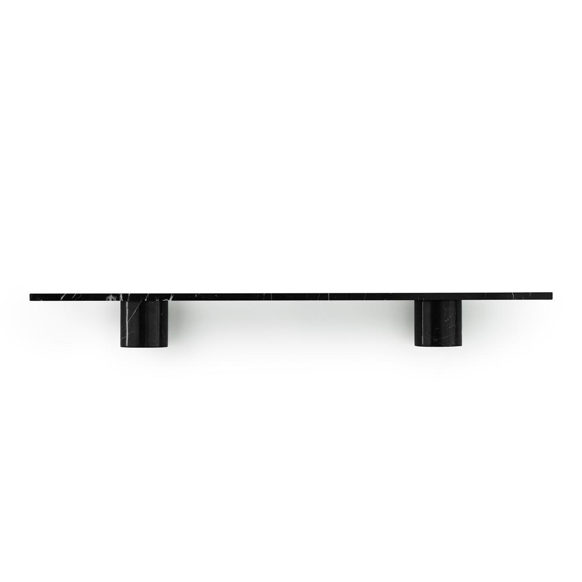 Normann Copenhagen - Sten Shelf 120 cm Black Marble - Hyllor - Simon Legald - Svart - Metall/Sten