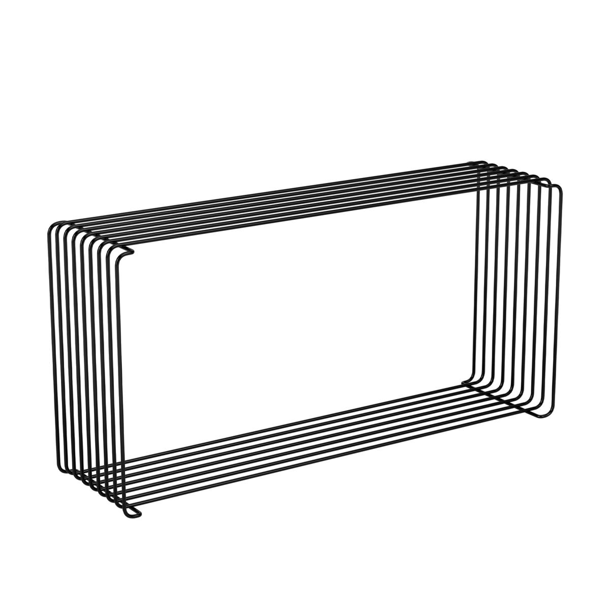 Montana - Panton Wire Extended hylla, D 18,8 - Black - Hyllor & Hyllsystem - Verner Panton - Grå - Metall