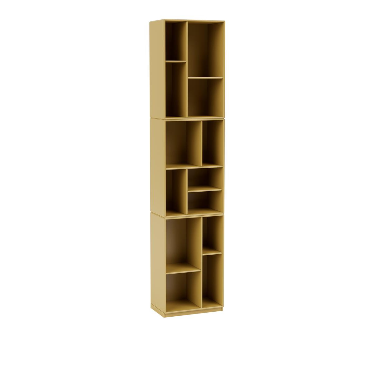 Montana - Loom Slim Bookcase 157-Cumin 06 Plinth 3 cm - Hyllor - Peter J. Lassen - Gul - Trä