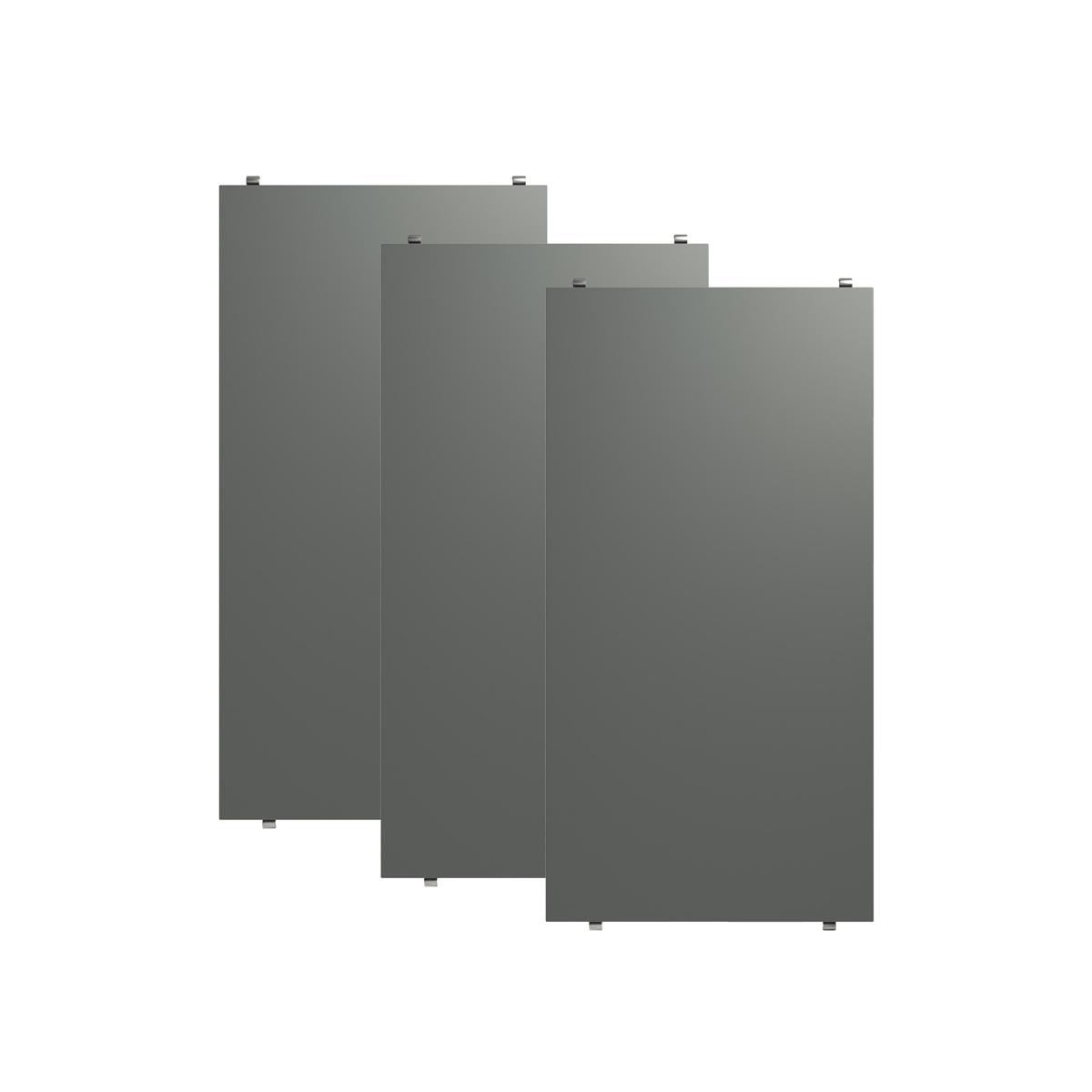 String - Hyllplan 58 x 30 cm 3-pack mörkgrå - Hyllsystem - Grå