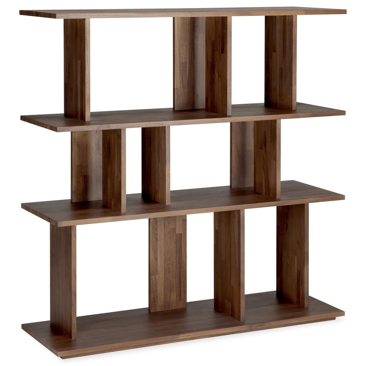 Ethnicraft - Irregular Rack - Varnished Teak - Brown 112 x 37 x 115 - Hyllor & Hyllsystem - Alain Van Havre - Träfärgad - Trä