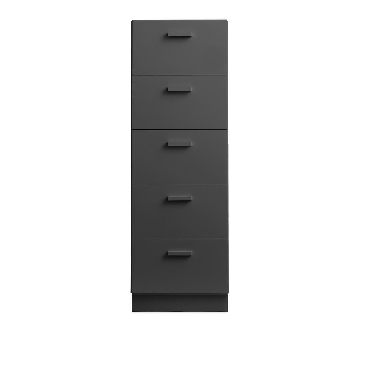Relief - Relief Chest of Drawers Tall Plinth Grey - Byråer - TAF Studio - Grå