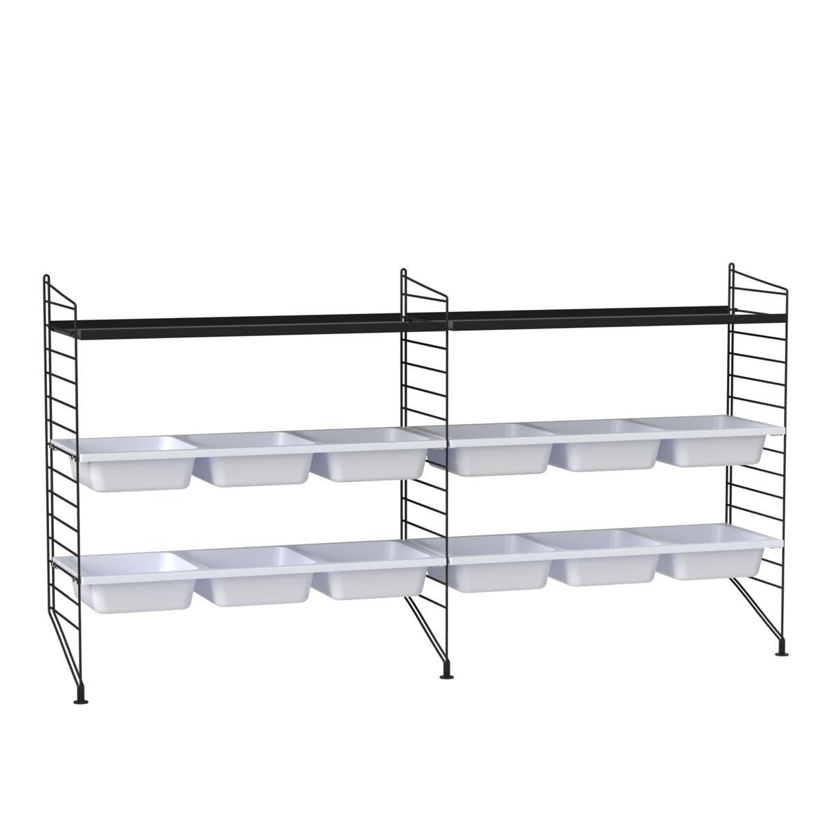 String - Barnrum Hyllsystem F Svart / Svart - Hyllor och hyllsystem - Svart