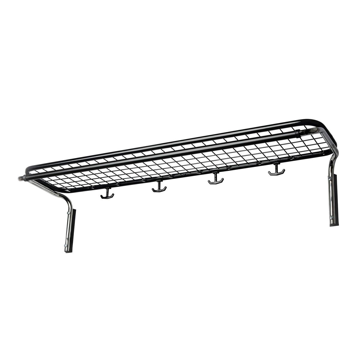 Essem Design - Classic 651 100 cm Svart / Krom - Hatthyllor och skohyllor - Gunnar Bolin - Silver,Svart - Metall/Plast